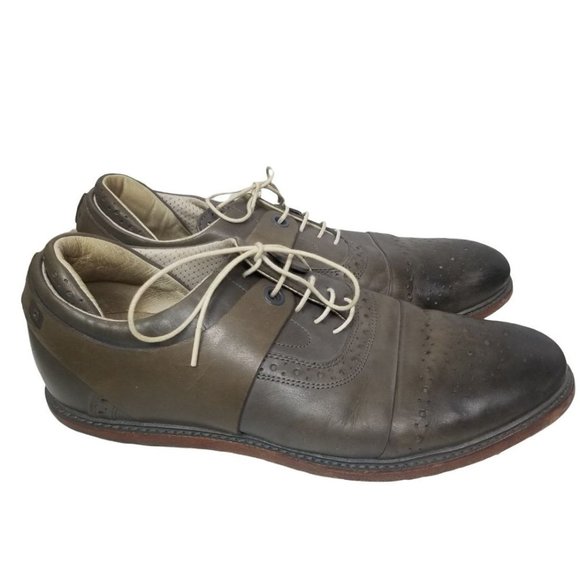 Tsubo | Shoes | Tsubo Mens 2 Gray Leather Brogue Cap Toe  display picture 1